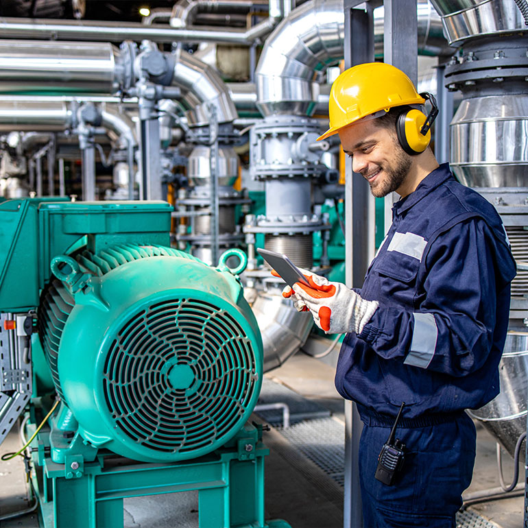 Estos motores se utilizan en aplicaciones industriales como generadores, compresores y bombas.
